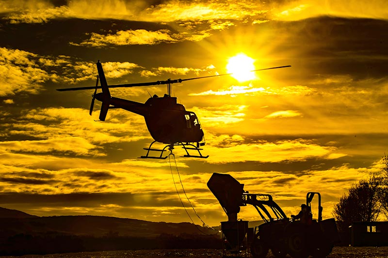 Dry Speading Helicopter Hawaii