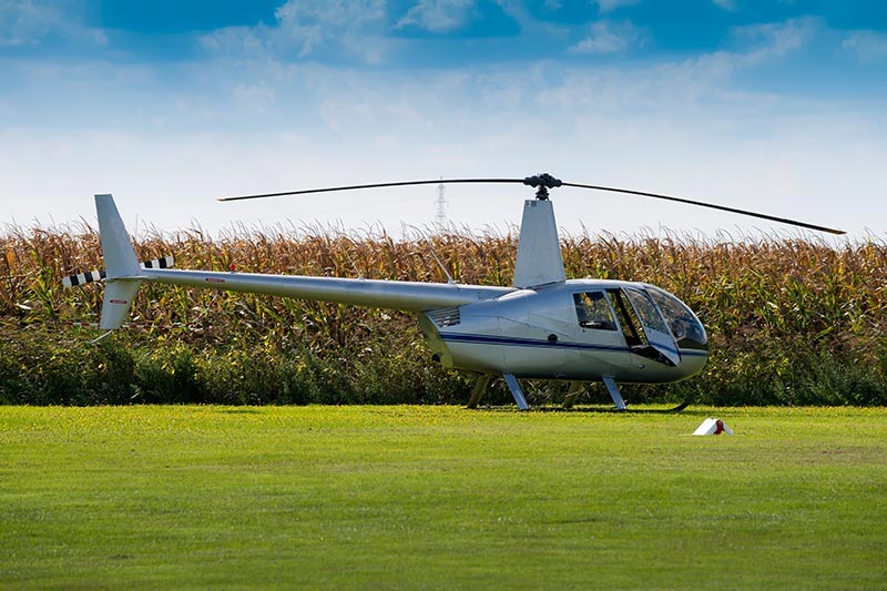 Wet Spreading Helicopter in Hawaii
